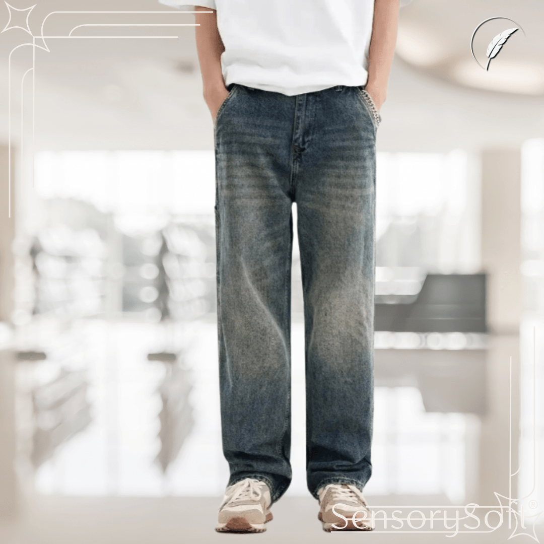 Vintage Washed Jeans – Timeless Style Meets Everyday Comfort - SensorySoft