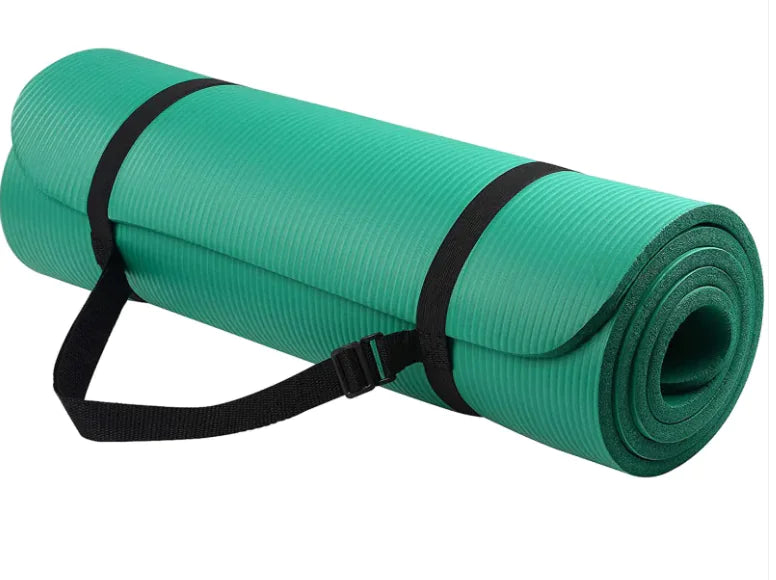 Striped Yoga Mat and Carry Strap