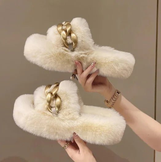 Warm Outdoor Trend Slippers with Thick Bottom - SensorySoftShop