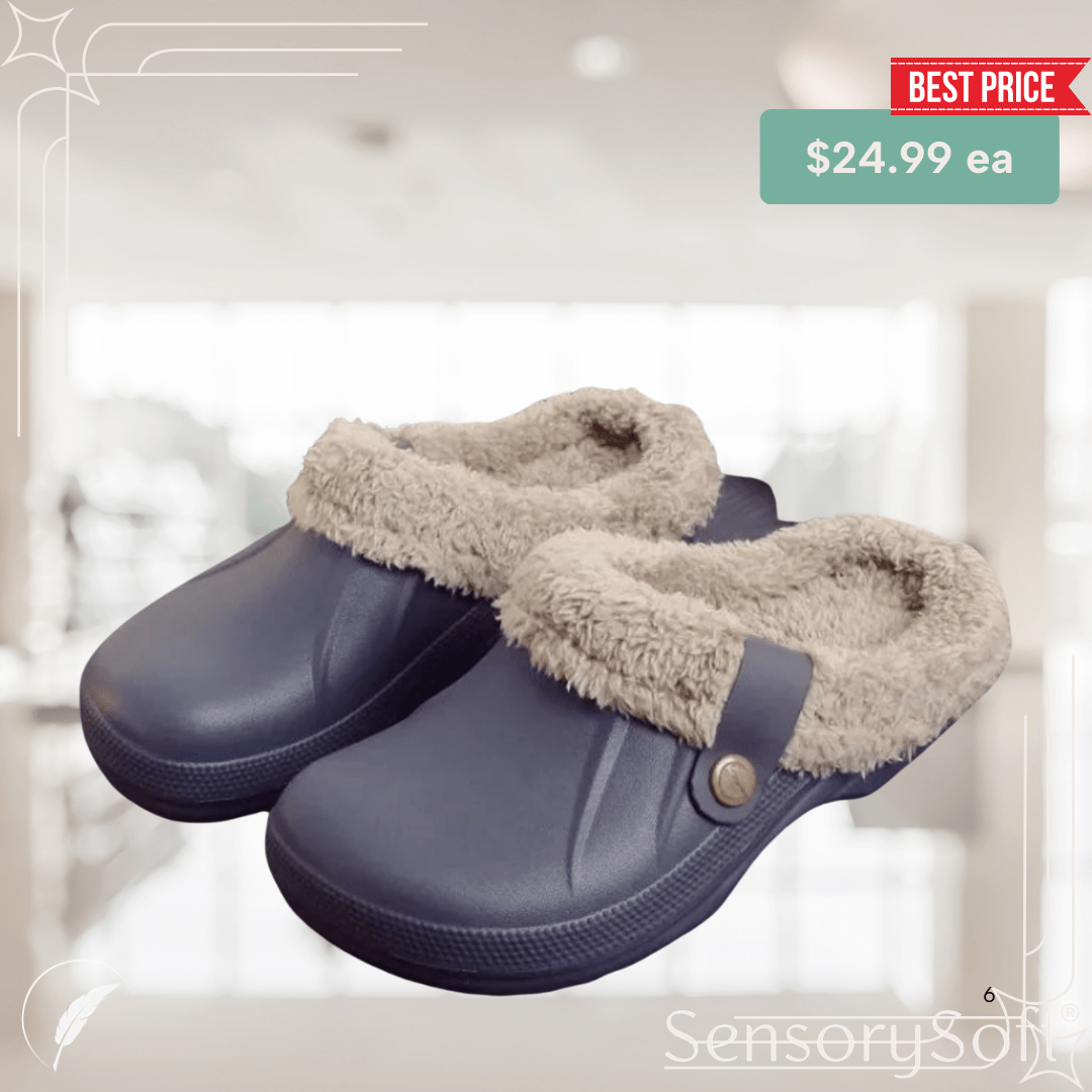 Waterproof cotton slippers women winter platform - SensorySoft