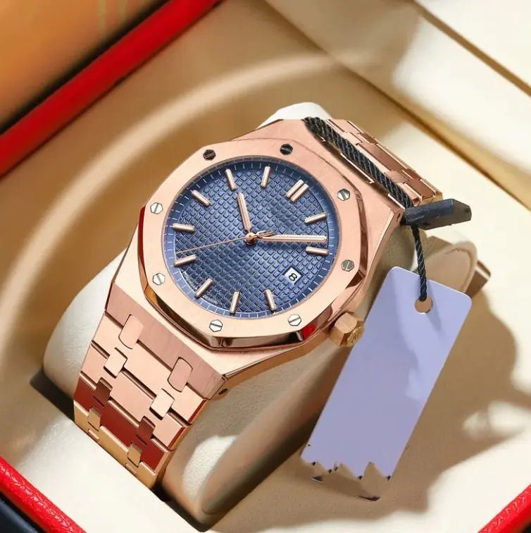 Waterproof Fashion Business Trend Luminous Calendar Watch - SensorySoftShop