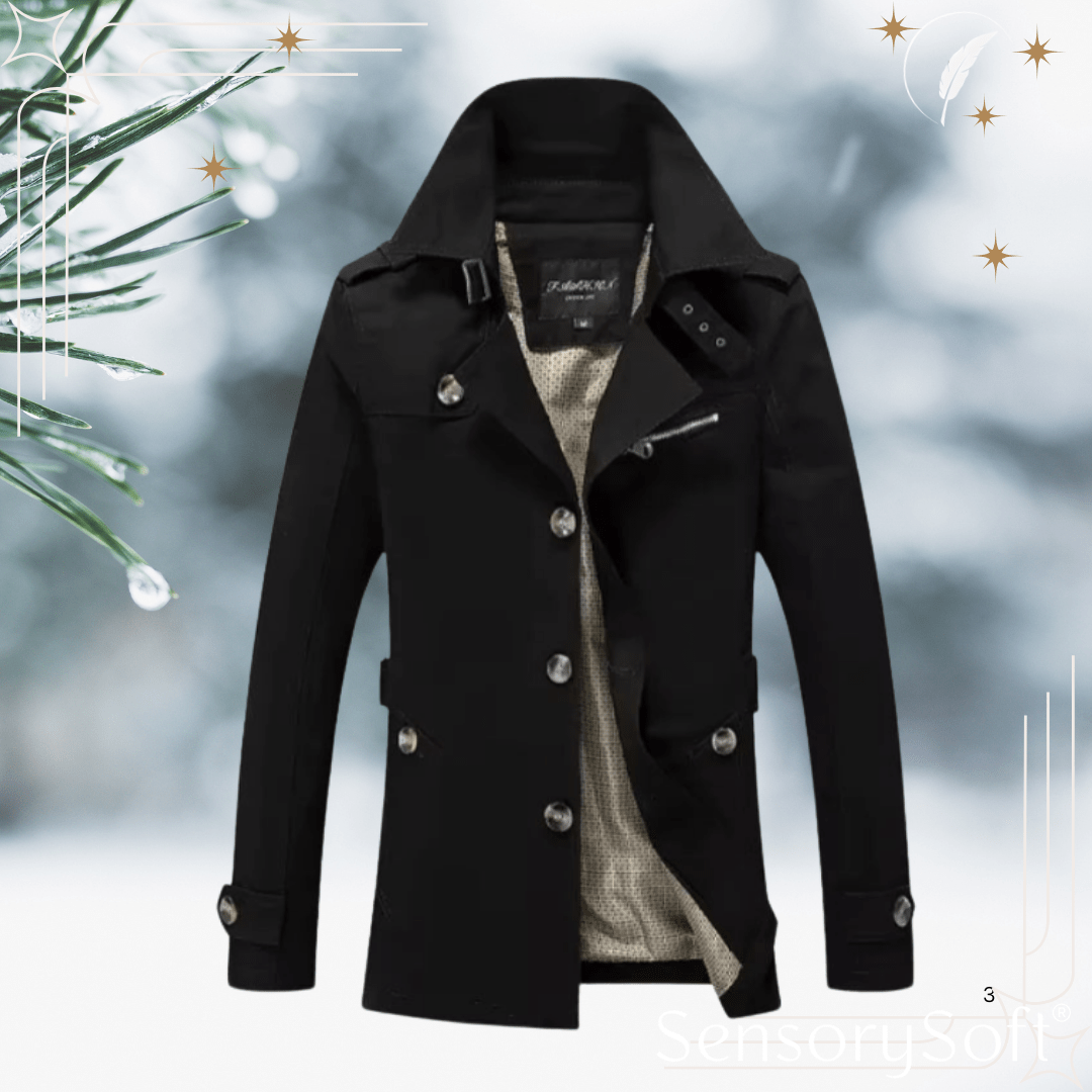 Windbreaker Jacket Coat – Lightweight and Water - Resistant - SensorySoft