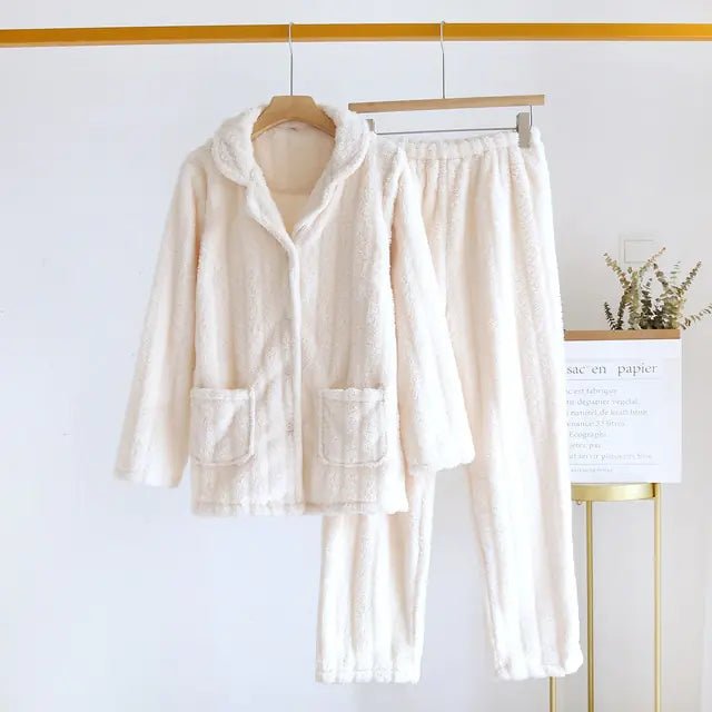 Winter Couple Pajamas Suit – Flannel Softness Meets Perfect Snuggle Style - SensorySoft