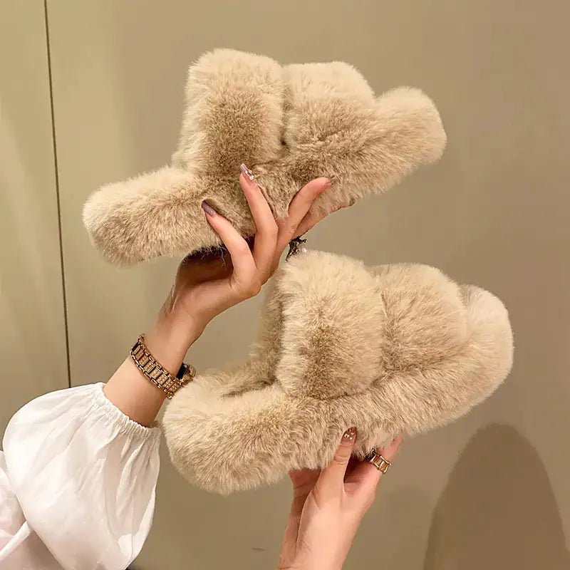Winter Fluffy Slippers - SensorySoftShop