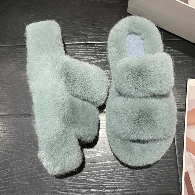 Winter Fluffy Slippers - SensorySoftShop
