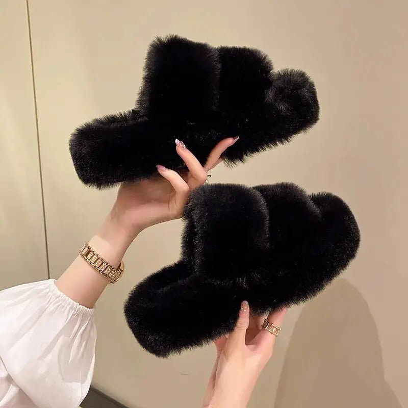 Winter Fluffy Slippers - SensorySoftShop
