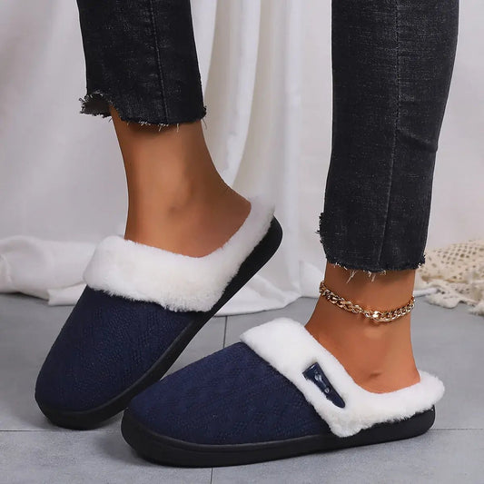 Winter Furry Slippers Indoor Outdoor Fluffy Suede - SensorySoftShop