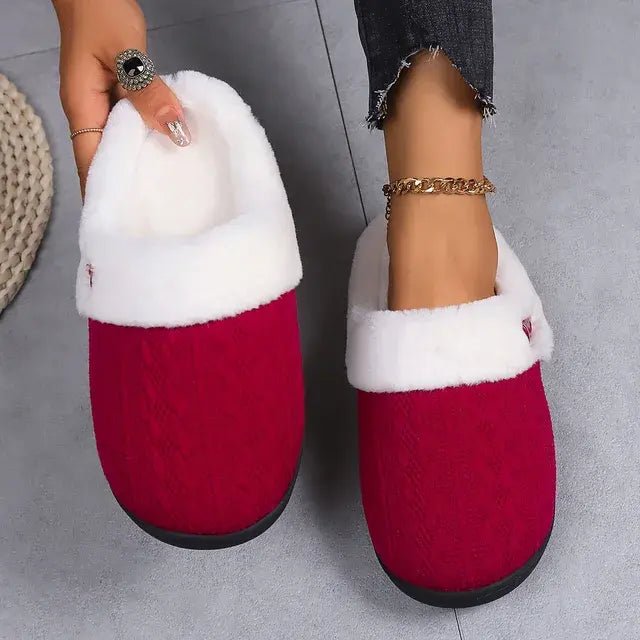 Winter Furry Slippers Indoor Outdoor Fluffy Suede - SensorySoftShop