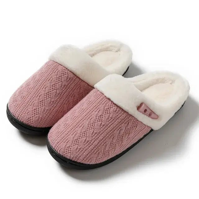 Winter Furry Slippers Indoor Outdoor Fluffy Suede - SensorySoftShop