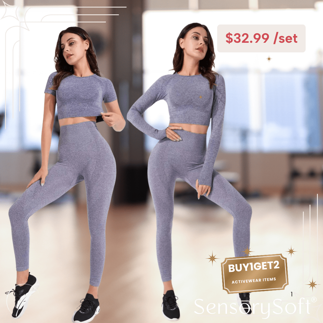 Women's 5 Piece Yoga Set - SensorySoftShop