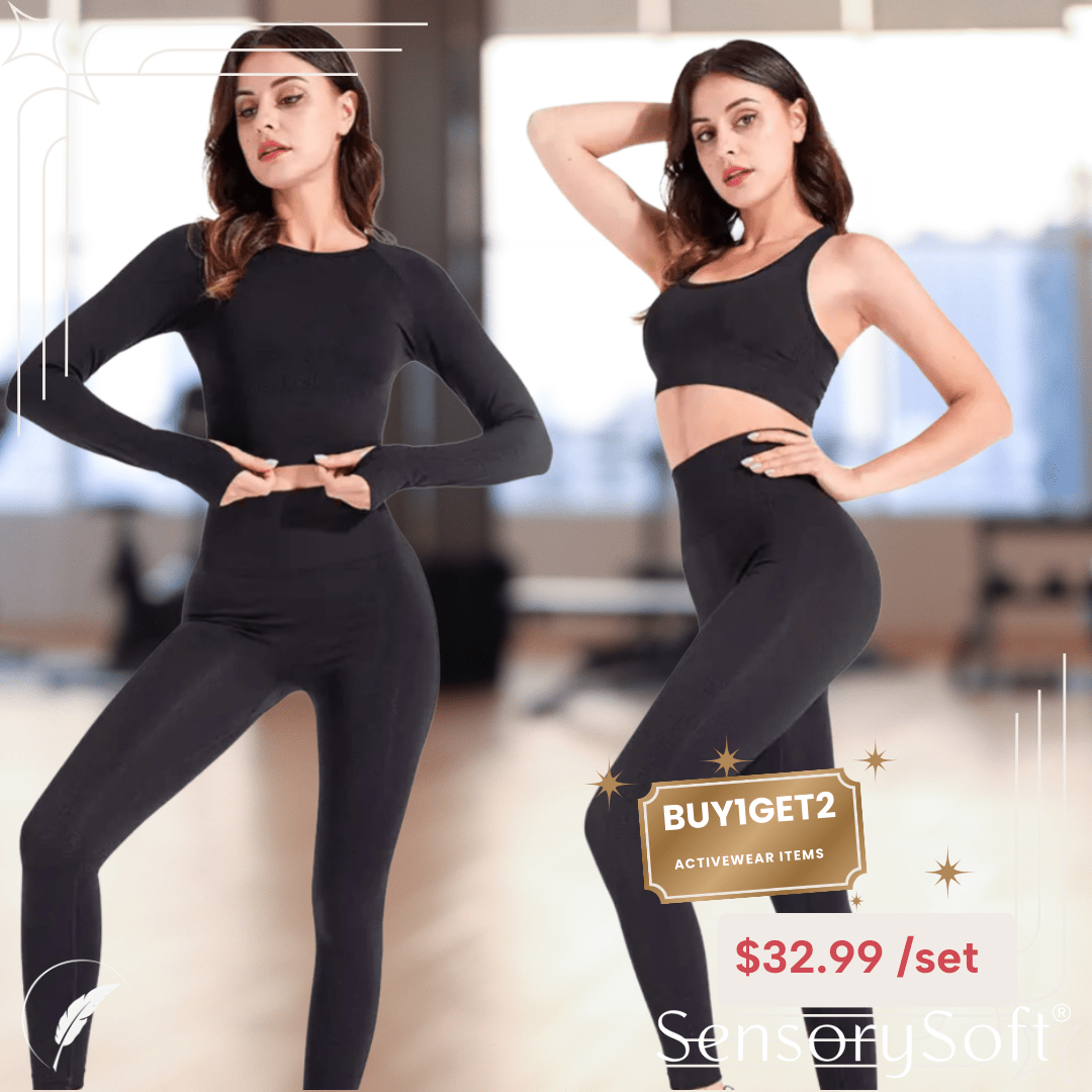 Women's 5 Piece Yoga Set - SensorySoftShop