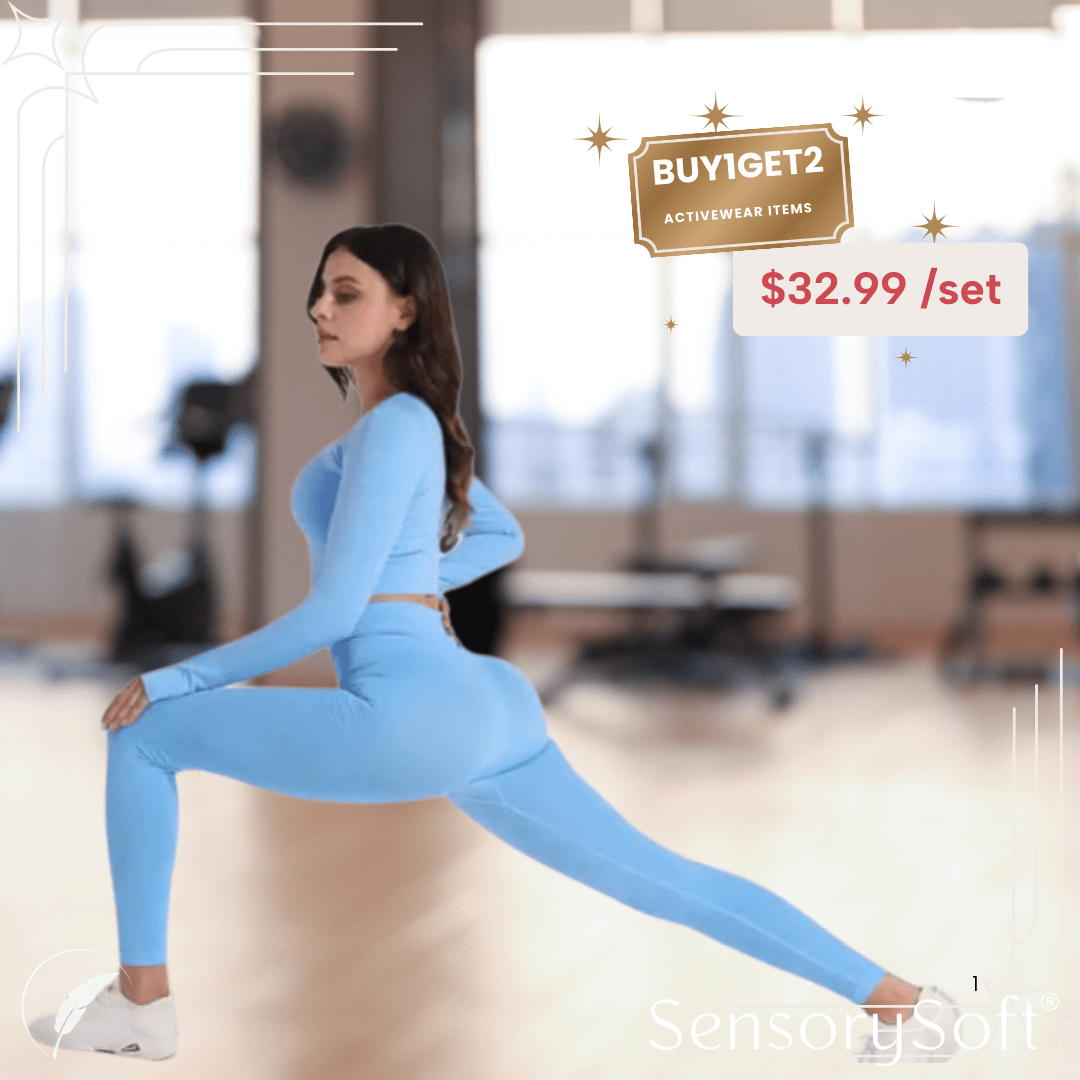 Women's 5 Piece Yoga Set - SensorySoftShop