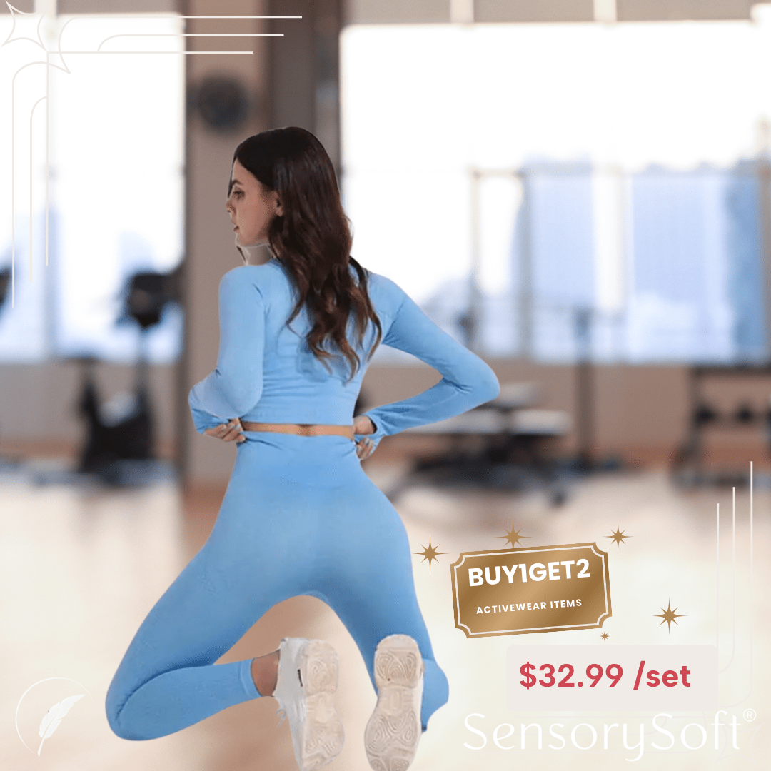 Women's 5 Piece Yoga Set - SensorySoftShop
