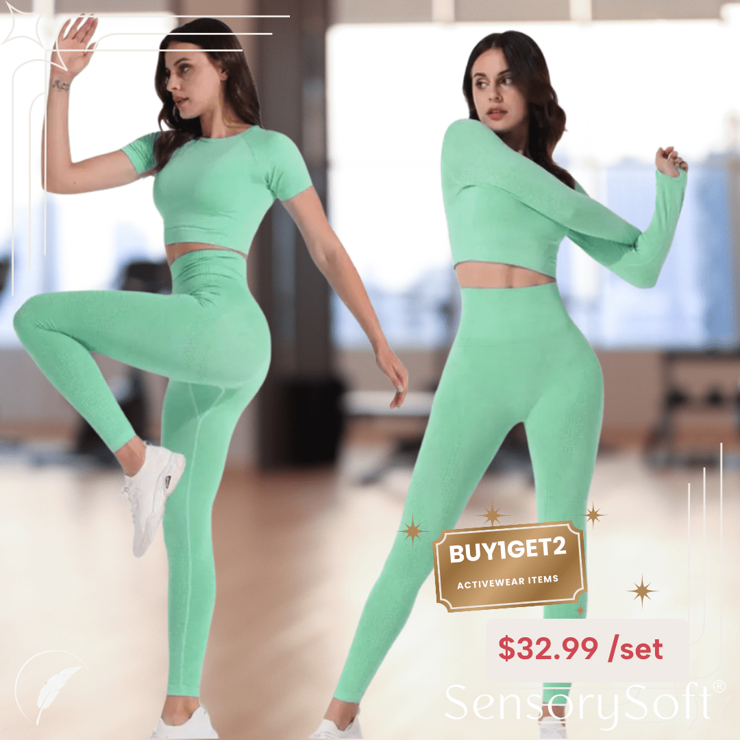 Women's 5 Piece Yoga Set - SensorySoftShop