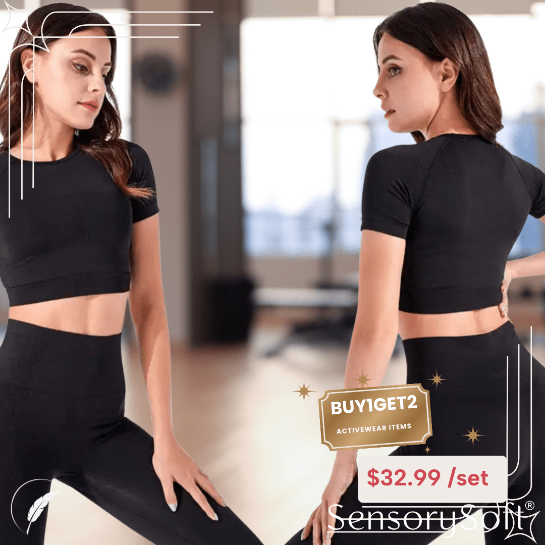 Women's 5 Piece Yoga Set - SensorySoftShop