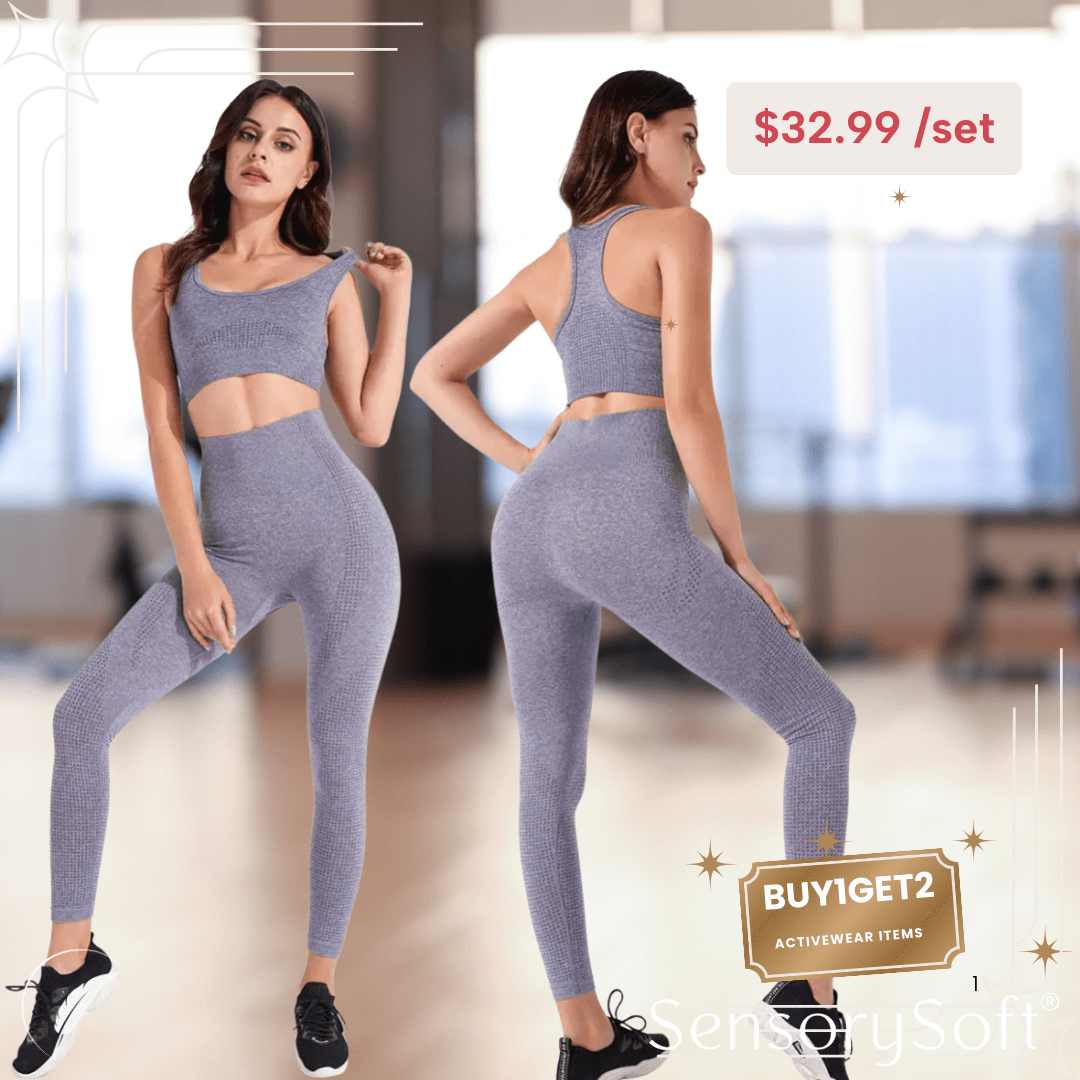 Women's 5 Piece Yoga Set - SensorySoftShop