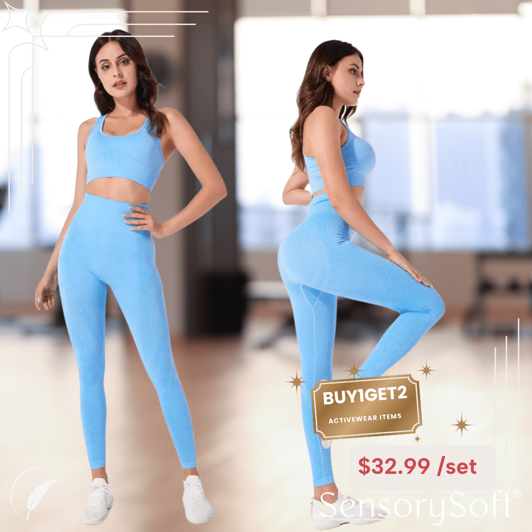 Women's 5 Piece Yoga Set - SensorySoftShop