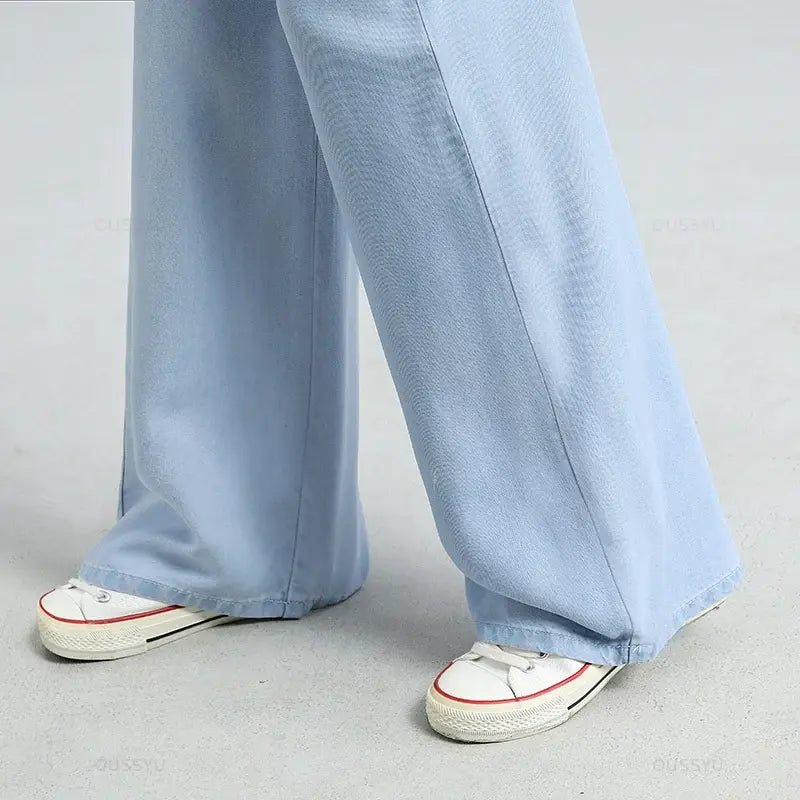 Women's Baggy Wide Leg Denim Jeans - SensorySoft
