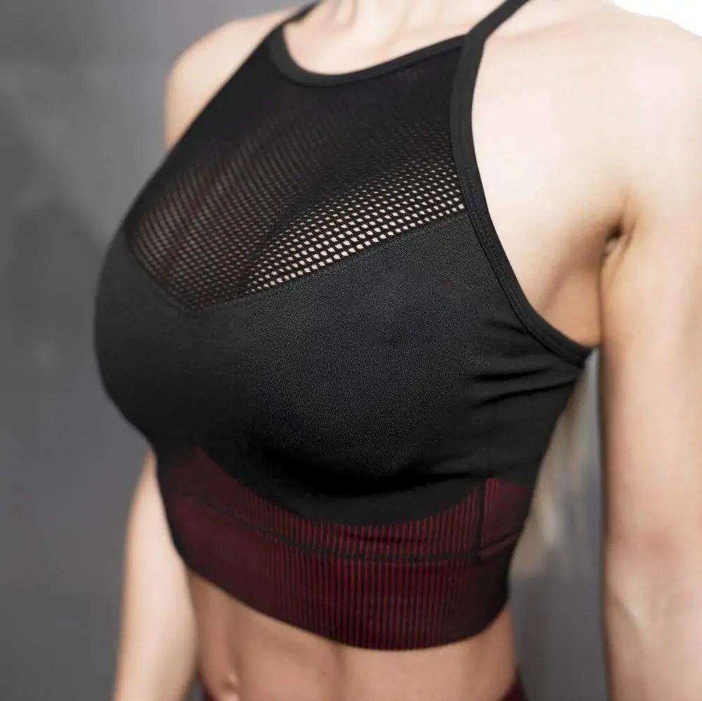 Women's Fitness Yoga Set: Leggings, Sports Bra, Sleeveless Tops - SensorySoftShop