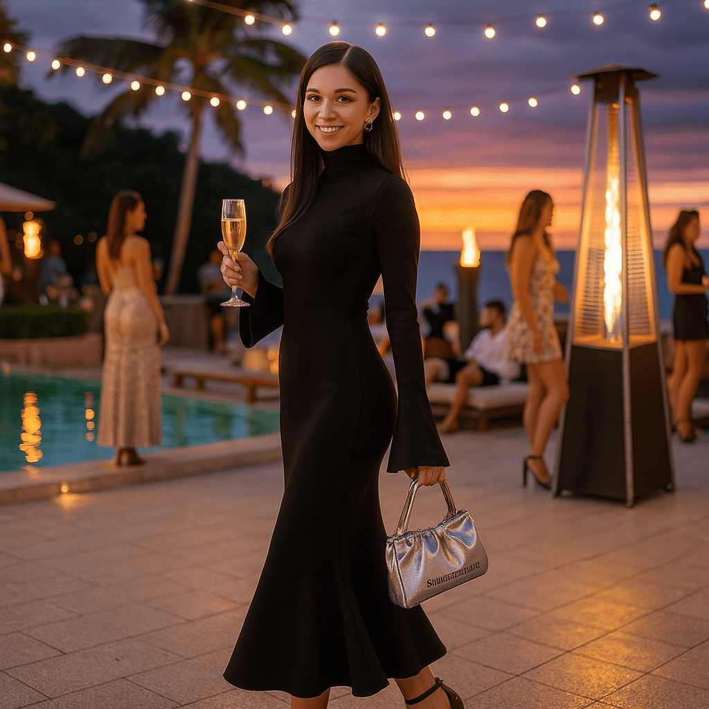Women's Knitted Bodycon Dress - SensorySoft
