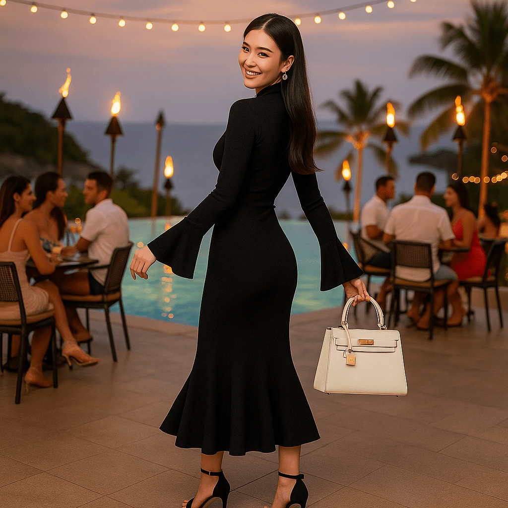 Women's Knitted Bodycon Dress - SensorySoft