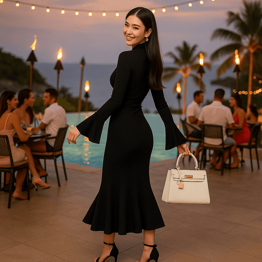 Women's Knitted Bodycon Dress - SensorySoft