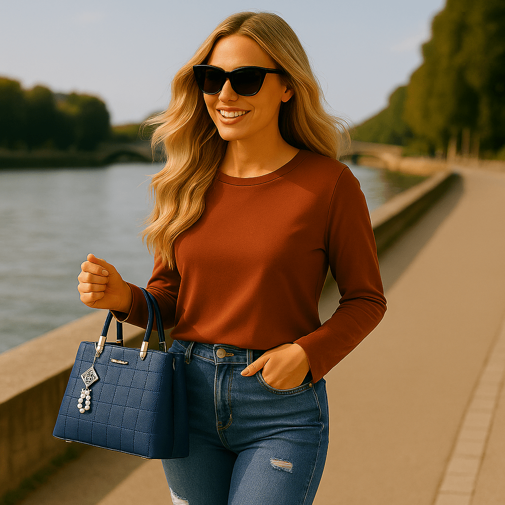 Women's Long Sleeve T-Shirt - Versatile and Loose Fit - SensorySoft