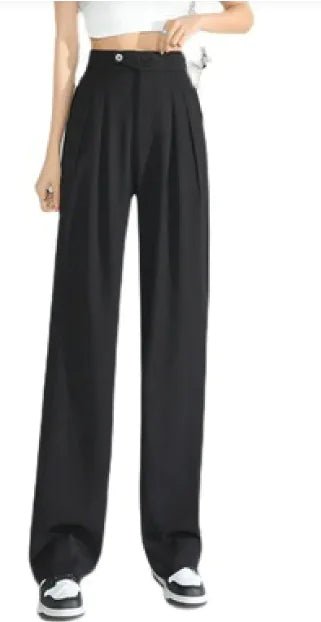 Women's Loose Casual High Waist Wide Leg Suit Pants - SensorySoftShop