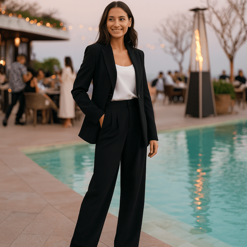 Women's Loose Casual High Waist Wide Leg Suit Pants - SensorySoftShop