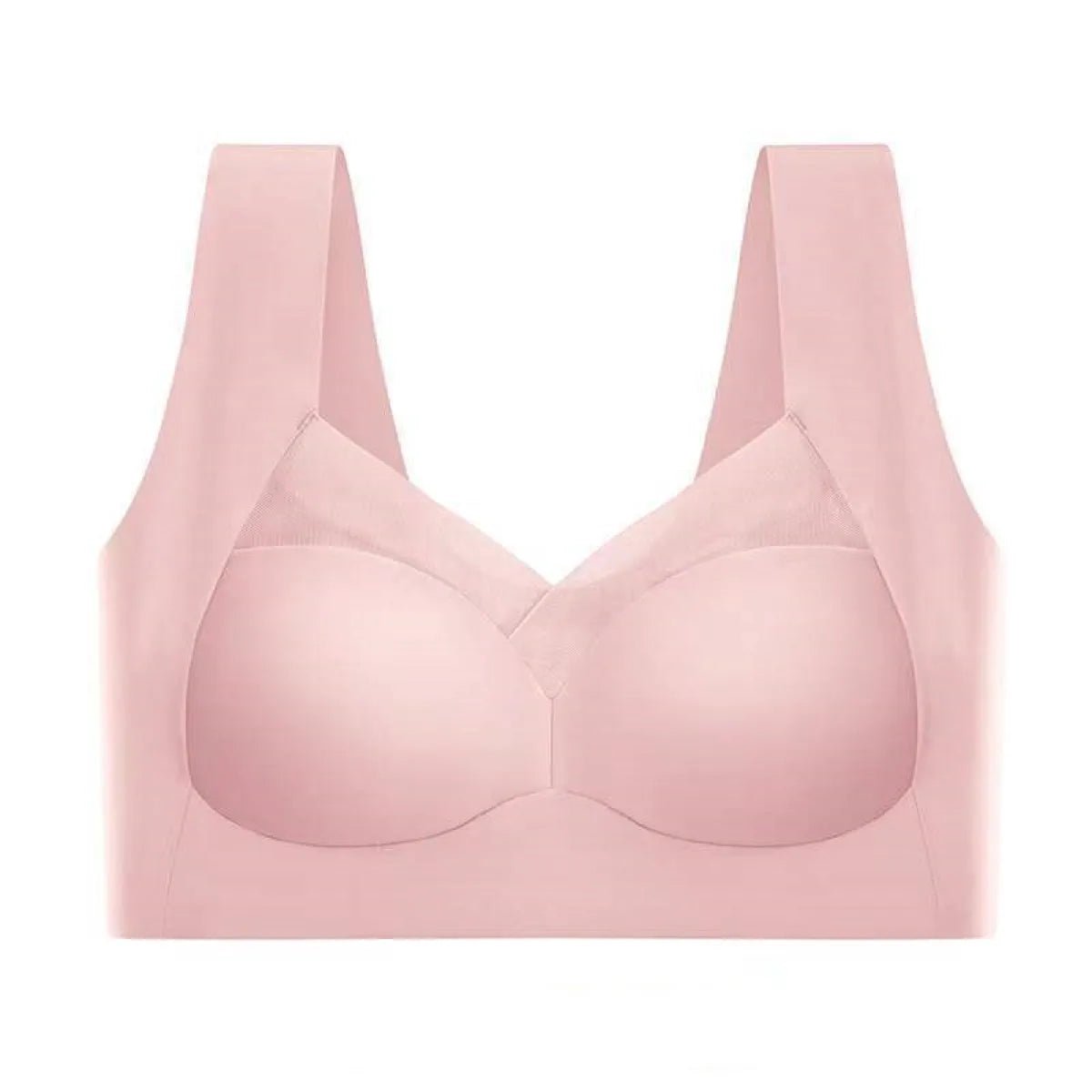 Women's One - piece Fixed Latex Cups Non - marking Sports Bra - SensorySoft