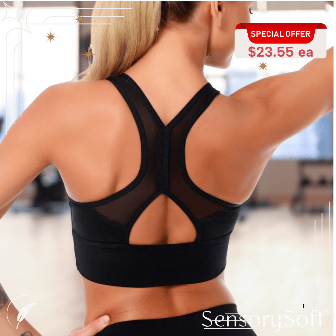 Women’s Push Up Gym Bra | Seamless Activewear for Comfort & Support - SensorySoft