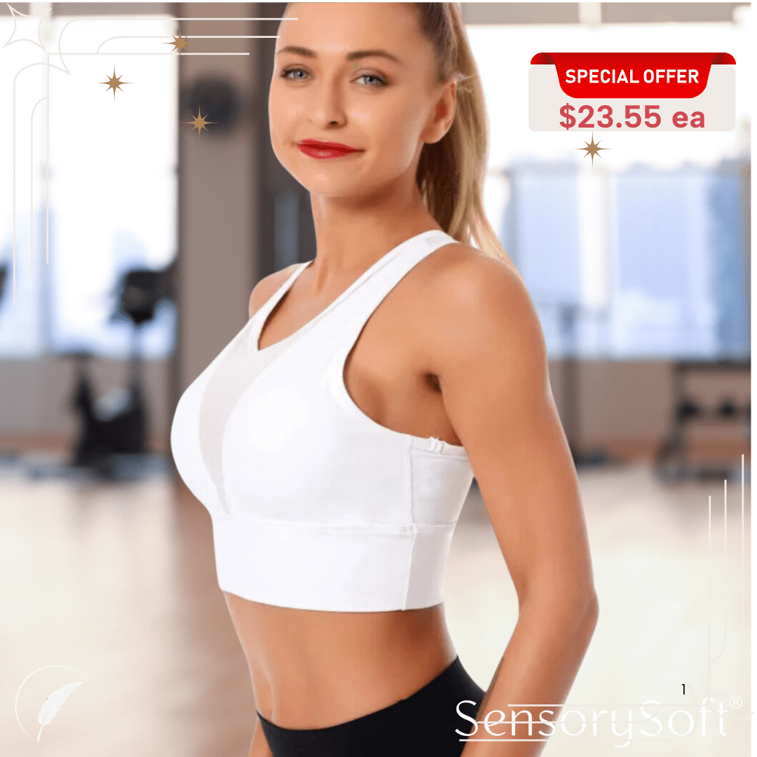 Women’s Push Up Gym Bra | Seamless Activewear for Comfort & Support - SensorySoft