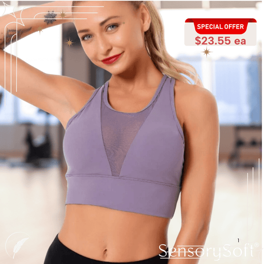 Women’s Push Up Gym Bra | Seamless Activewear for Comfort & Support - SensorySoft
