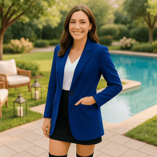 Women's Solid Color Casual Suit Jacket - SensorySoft