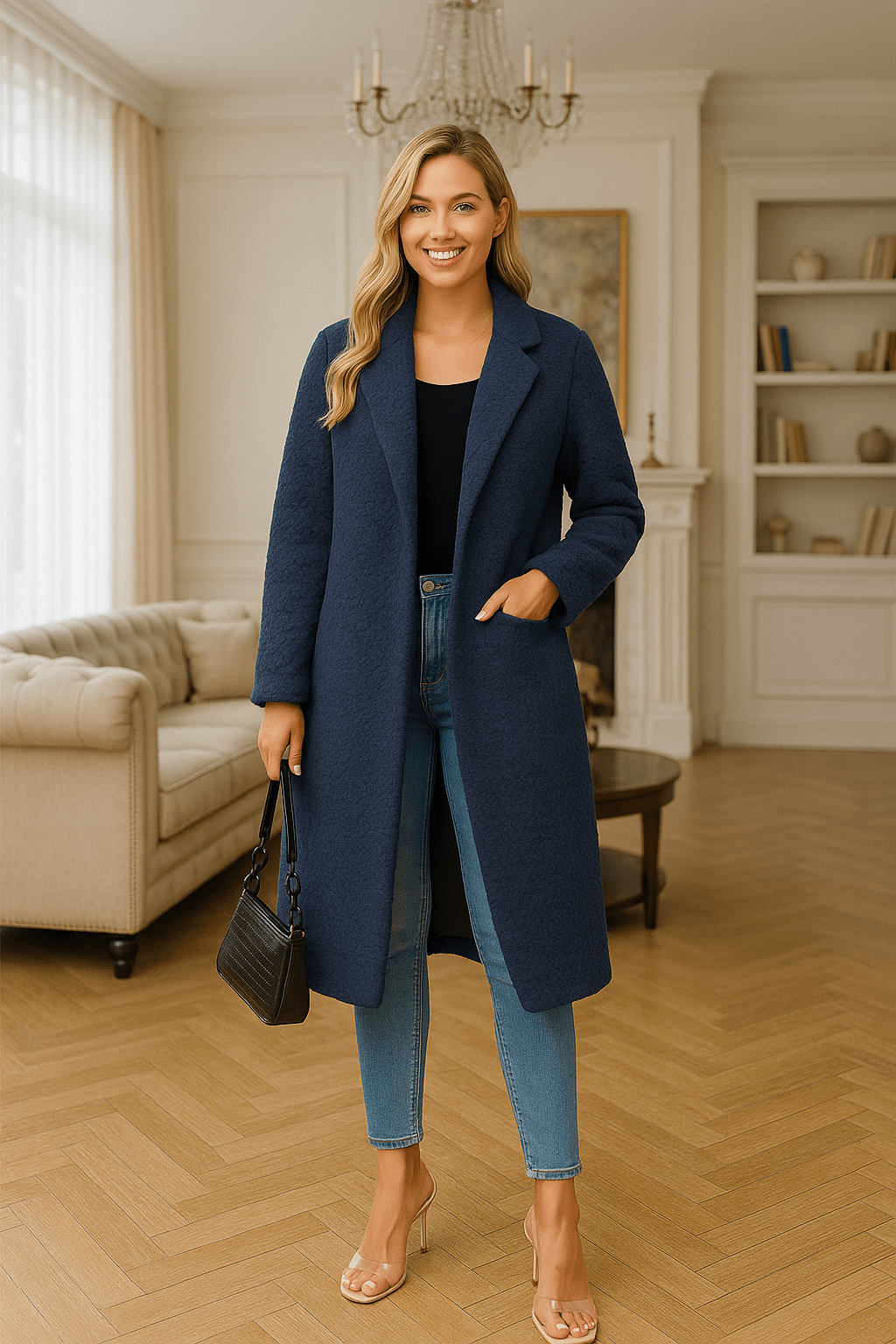 Women's Solid Color Lapel Jacket Fashion Trend - SensorySoftShop