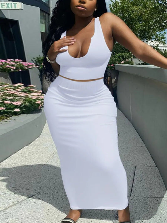 Women's Stylish Backless Outfit Set - SensorySoft