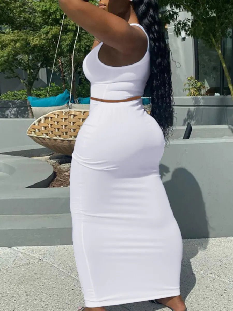 Women's Stylish Backless Outfit Set - SensorySoft