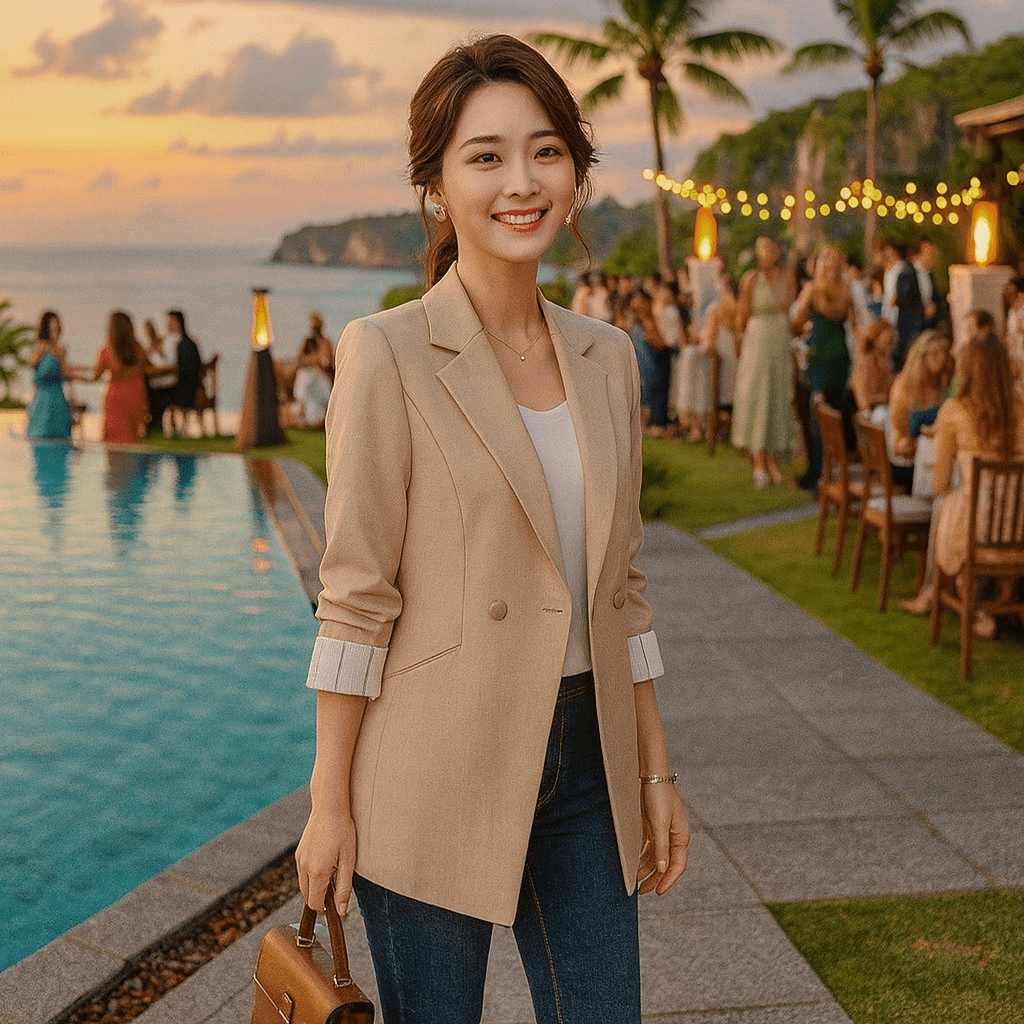 Women's Stylish Temperament Suit Jacket - SensorySoftShop