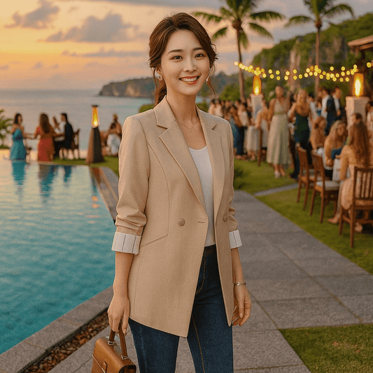 Women's Stylish Temperament Suit Jacket - SensorySoftShop