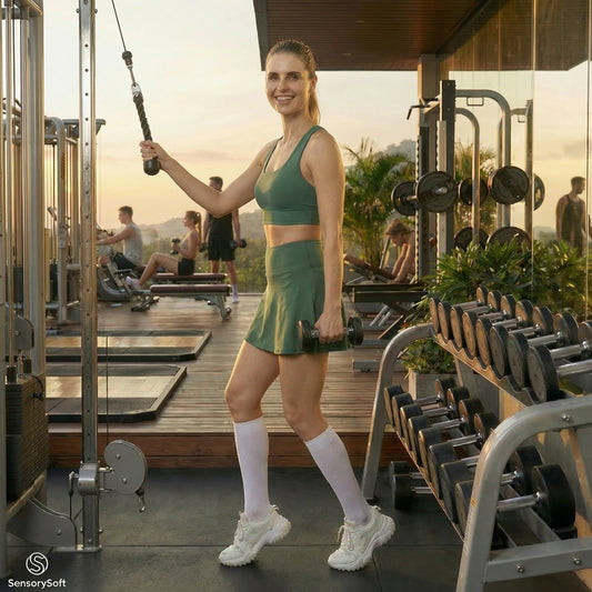 Women's Summer Two - Piece Sports Skirt for Fitness - SensorySoftShop