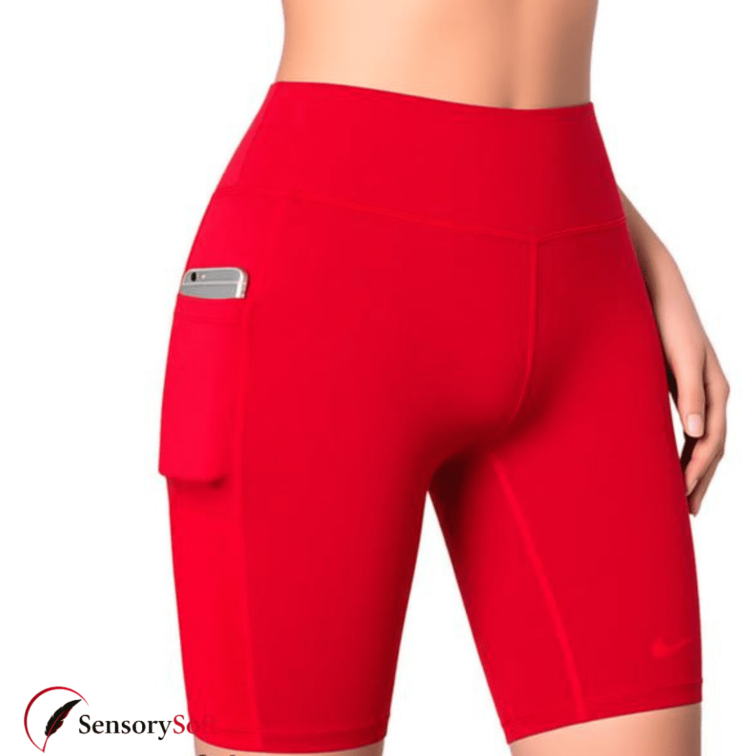 Yoga Shorts with Side Pockets - SensorySoftShop