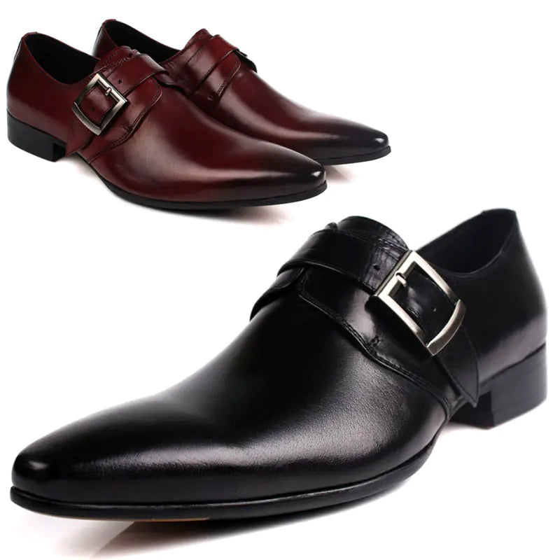 Men's Business Suits with Pointed Toe Shoes