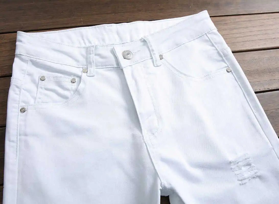 Zipper Fly Denim Jean Fashion Designer Pants - SensorySoft