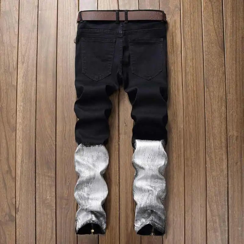Zipper Fly Denim Jean Fashion Designer Pants - SensorySoft