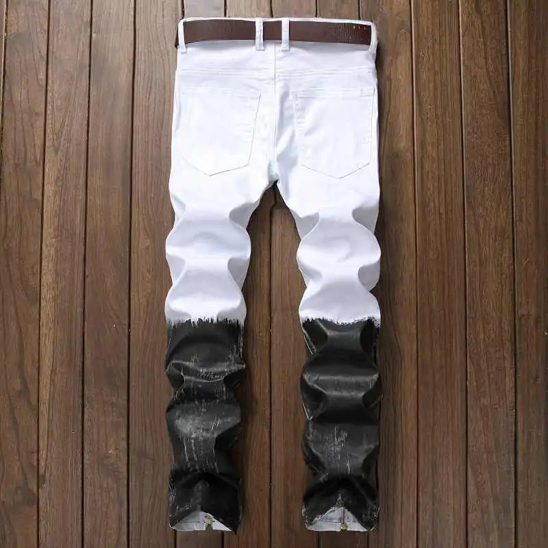 Zipper Fly Denim Jean Fashion Designer Pants - SensorySoft